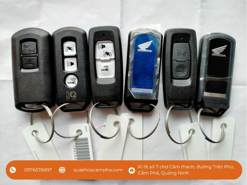 Các loại chìa khóa xe máy cần đọc mã key ID Các loại chìa khóa xe máy cần đọc mã key ID