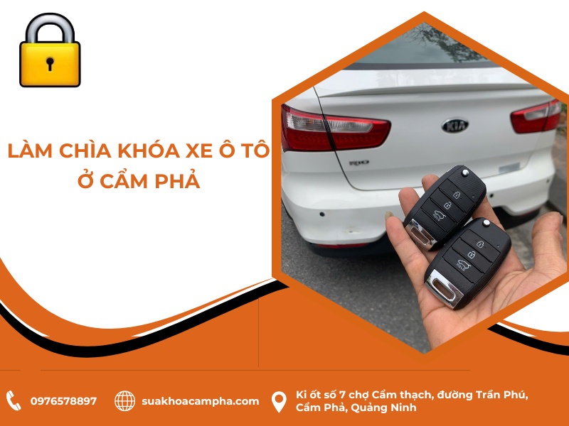 Làm chìa khóa xe ô tô ở Cẩm Phả