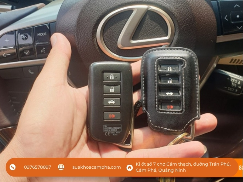 Quy trình làm chìa khóa xe Lexus ở Cẩm Phả