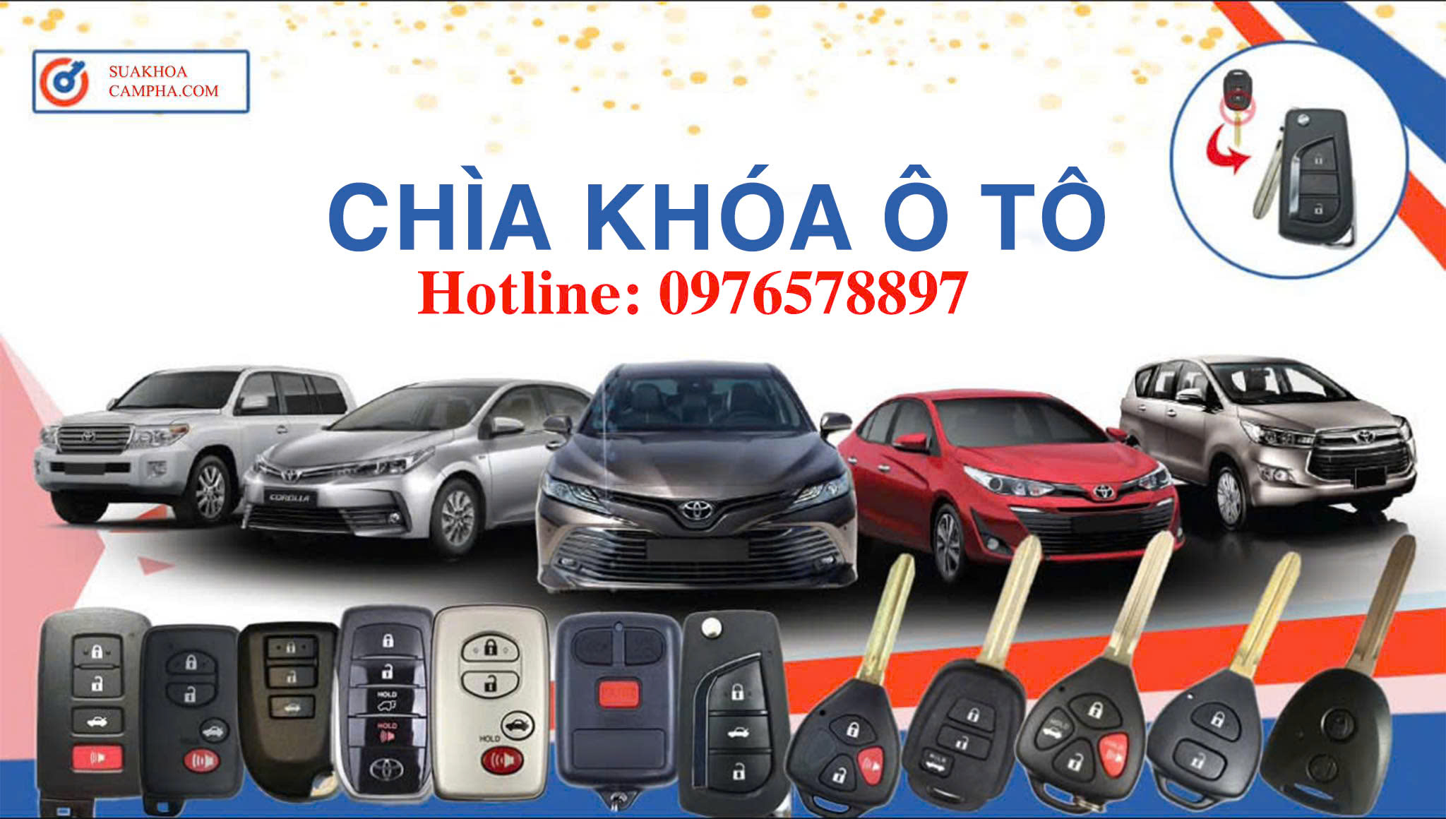 Thợ sửa khóa ô tô cẩm phả